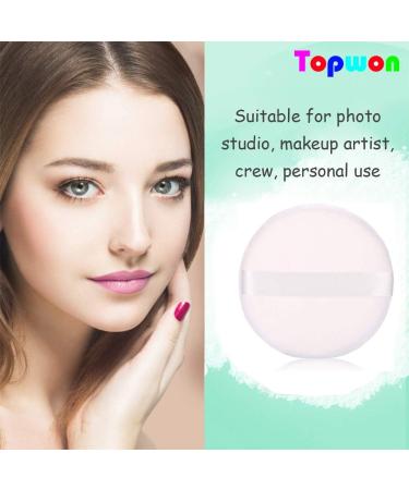 Topwon 5'' Powder Puff for Body Baby - Extra Large Jumbo Size Use for Dusting Powder or Blending & Setting Makeup Foundation (4 Pieces) - Buy Online on GoSupps.com
