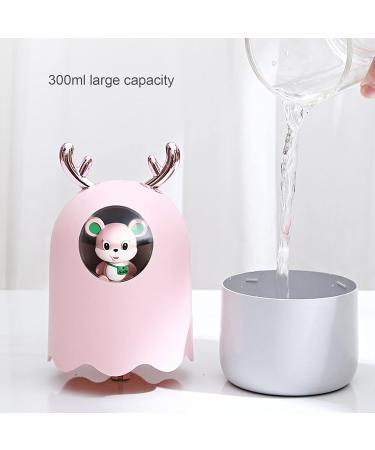 ZJchao 300ML USB Desktop Aroma Diffuser - Colorful Humidifier & Mist Maker for Home Office & Travel - Pink - Buy Online on GoSupps.com