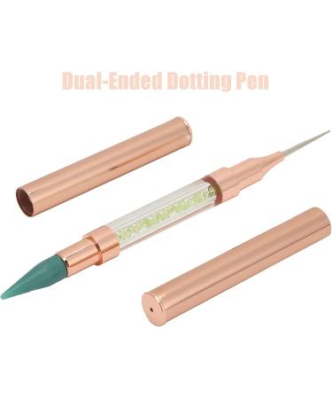 Buy Manicure Dotting Pen - Dual-Ended Acrylic Stainless Steel Tool for Rhinestones (Green) - International Shipping - Buy Online on GoSupps.com