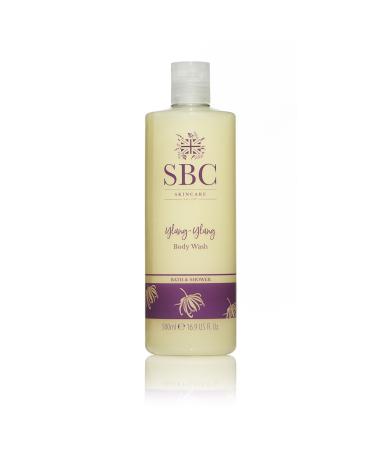 SBC Skincare Ylang-Ylang Body Wash 500ml - Balancing and Calming Bubble Bath or Shower Gel