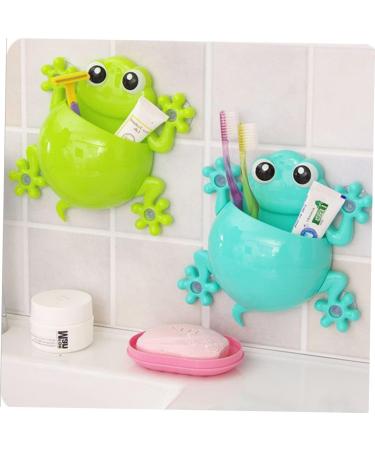 Buy Cabilock 3-Stage Toothpaste & Toothbrush Wall Organizer - Kids Bathroom Holder - Light Green - 3pcs Set - Buy Online on GoSupps.com