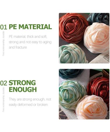 4pcs Rose Bath Ball Sponges for Women | Exfoliating Loofah & Shower Balls | Reusable Bath Accessories - Buy Online on GoSupps.com