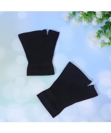 Exceart 2 Pairs Wrist Cuff Gloves - Sports Wrist Support | Nylon Spandex Compression & Thermal Warm Gloves for Tennis - Buy Online on GoSupps.com