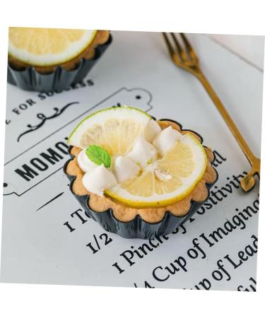 OUNONA 6pcs Cake Mold Wrought Iron Pastry Small Cake 6.5x6.5x2.2cm Black - Buy Online on GoSupps.com