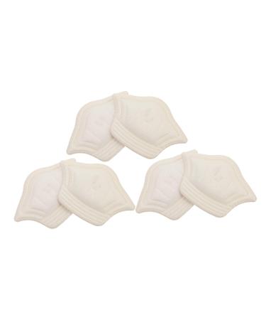 FOMIYES 6 Pairs Cuttable Half Size Stickers Rear Heel Sticker Loose Shoes Pads Shoe Insoles Heel Cushion Inserts High Heel Grips Heel Bunion Sponge Accessories White Women's Sports Shoes