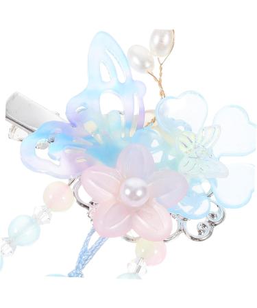 DOITOOL 1 Pair Butterfly Hair Clip Tassel Hair Clips Barrettes for Women Thin Hair Bridal Hair Accessories Hair Barrettes for Women Hanfu Hair Accessories Plastic Bride Girl Asia - Buy Online on GoSupps.com