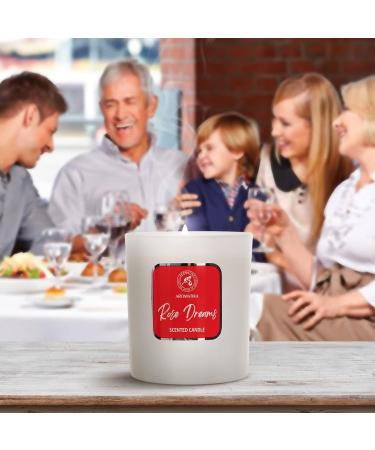 Scented Candle Rose Dreams | Luxury Soy Wax Aromatherapy Candle - 45 Hours Burn - Perfect Gift for Home - Buy Online on GoSupps.com