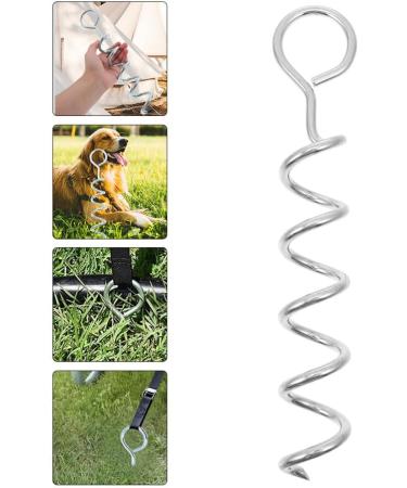 Didiseaon Dog Pegs for Outside Dogs - Durable Spiral Drill Earth Anchor Perfect for Camping Travel and Pet Leash Anchorage - Buy Online on GoSupps.com