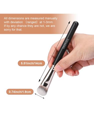 TEOYALL Angled Contour Brush | Synthetic Concealer Brush for Blending Setting & Buffing | Ideal for Liquid Cream & Powder Cosmetics - Buy Online on GoSupps.com
