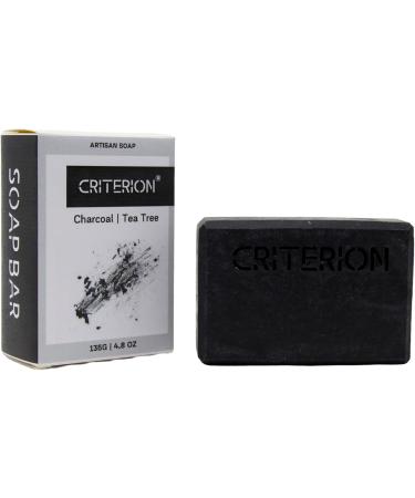CRITERION Charcoal & Tea Tree Soap bar for oily & acne-prone skin 100% natural - Buy Online on GoSupps.com