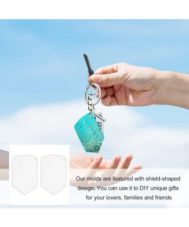COHEALI 4 Pcs Pendant Mold Keychain for Crafts Hanging Tag Pet Tag Pendant Charms Silicone Mold Fudge Epoxy Whitex2pcs 5.1X7.8CMx2pcs - Buy Online on GoSupps.com