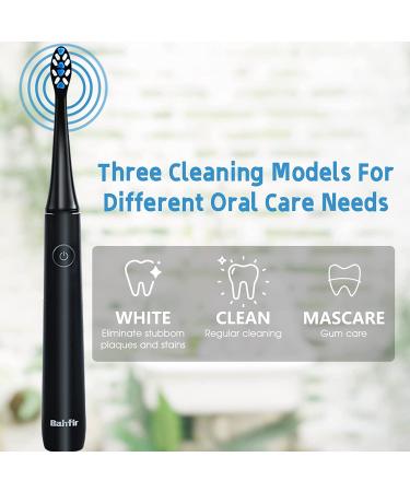 Bahfir Sonic Electric Toothbrush with 8 Heads & Travel Case - Rechargeable Adult Toothbrush with Timer for 60 Days - Buy Online on GoSupps.com