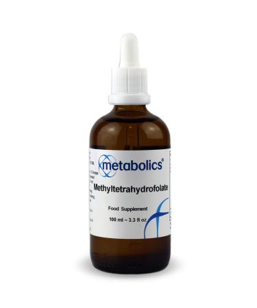Methyltetrahydrofolate Vitamin B9 5MTHF Liquid by Metabolics | Folic Acid Supplement from Calcium L Methyl Folate | Suitable for Vegans & Vegetarians- Additive Free