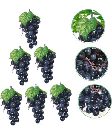Artibetter 12 Pcs Artificial Bunch of Grapes Faux Greenery Garland Greenery Wreath Mini Decor Shop Window Decoration Lifelike Wet Grape Clusters Simulation Fake Grape Fake Grape Models Starch Blackx2pcs 10X14CMx2pcs - Buy Online on GoSupps.com