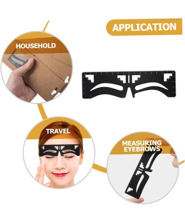 Angoily Eyebrow Design Eyebrow Card Ruler Tool Template Metal Eyebrow Ruler Positioning Ruler Make up - Buy Online on GoSupps.com