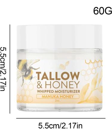 Jvjggag Tallow Honey Face Cream Moisturizer skin reassures numerous creams nurturing hydrating creams for the skin 60 g moistureinputing cream for the sensible skin smoothmaking talgoning - Buy Online on GoSupps.com