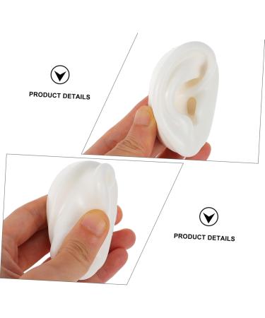 SAFIGLE Artificial Ear Model - 1 Pair Fake Ears for Jewelry Display & Earwax Stencils - 3D Simulator for Kids - Medium Green - Buy Online on GoSupps.com