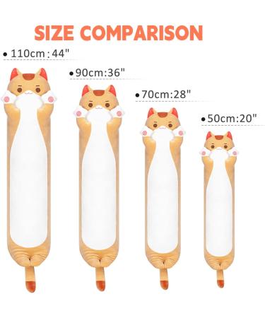 Buy Mewaii 90cm Soft Orange Kitten Plush Toy - Cuddly Stuffed Animal Pillow Gift for Kids (3+ Years) - Buy Online on GoSupps.com