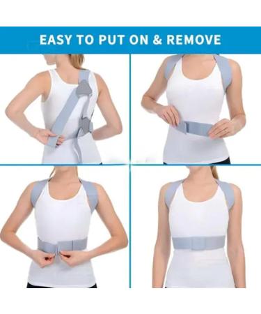 Shakven Straight Back Corrector | Adjustable Back Support for Instant Corrector | Flexible Corrector Belt Back Straightener Corrector for Women Men - Buy Online on GoSupps.com