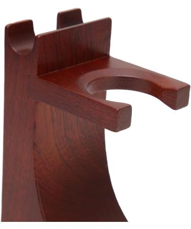 Psytfei Red Wood Brush Razor Tap Stand - Non-Slip Base for Men's Shaving Accessories | Premium Practical Storage - Buy Online on GoSupps.com