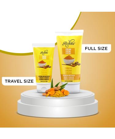 Buy Reshma Beauty Travel Size Turmeric Cream | Hydrating Face & Body Butter for Normal to Dry Skin | TSA Approved Dye Free Cruelty Free | Daily Moisturizer - Buy Online on GoSupps.com