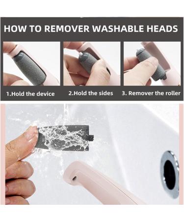 Electric Foot File Rechargeable Electric Feet Callus Remover Tool Foot File Hard Skin Remover Waterproof Feet Hard Skin with 2 Heads 2 Speeds for Home Spa Pedicure - Buy Online on GoSupps.com