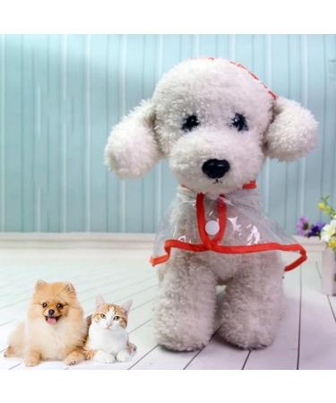 Buy Ssang Waterproof Dog Raincoat Poncho - Windproof & Adjustable Hooded Coat for Small to Medium Dogs & Cats (Red M) - Perfect for Rainy Days - Buy Online on GoSupps.com