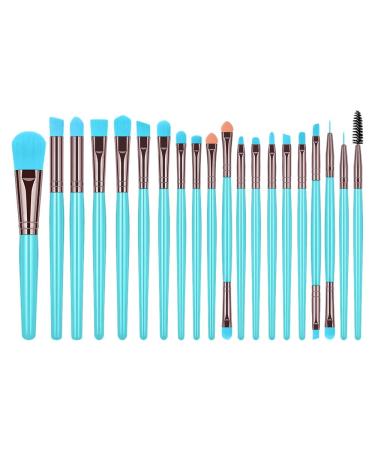 Beifenl 20 Makeup Brush Set Fashion Fluorescent Pure Color Eye Shadow Brush Professional Makeup Beauty Brush (Fluorescent Blue)