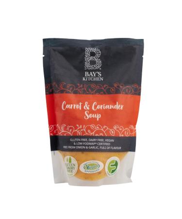 Bay's Kitchen Low Fodmap Soups - Carrot & Coriander 3 pack of ready to heat Soups Gluten-free Vegan-friendly and Dairy-free - Buy Online on GoSupps.com