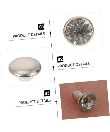 Operitacx 60 pcs DIY Chic Rivets Crafts Nails Bags Leather Re Craft Bag Clothing Clothes Durable Practical - Buy Online on GoSupps.com