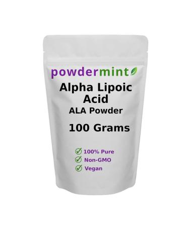 Alpha Lipoic Acid Powder (RS-ALA Pure ALA) (Multiple Sizes) Antioxidant (ALA Powder) Scoop Included 3.5 Ounce (Pack of 1)
