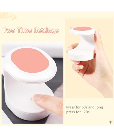 Mini LED UV Nail Dryer - Portable 16W USB Nail Lamp for Gel Nails - Pink Manicure Tool - Buy Online on GoSupps.com