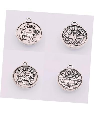 TEHAUX 1 set Diy of Jewelry Decor Pendant Accessories Making Retro Bronze Constellation Pendants Earrings - Buy Online on GoSupps.com