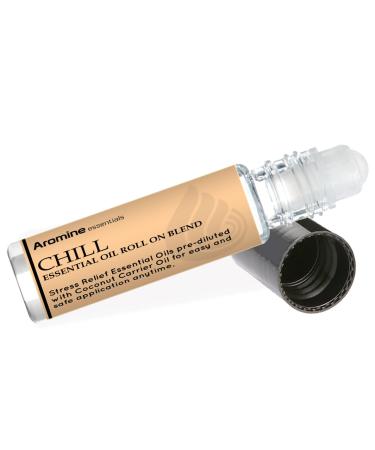 Chill (Stress Reducer and Relaxation) Essential Oil Roll On Pre-Diluted 10ml (1/3 fl oz)
