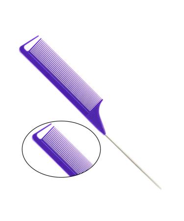 3Pcs Rat Tail Combs for Women- Anti Static, Heat Resistant Hairdressing Comb (Purple) - Buy Online on GoSupps.com