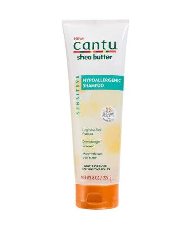 Cantu Sensitive Hypoallergenic Shampoo 8 Oz - Gentle Nourishing & Suitable for All Skin Types | International Shipping Available - Buy Online on GoSupps.com