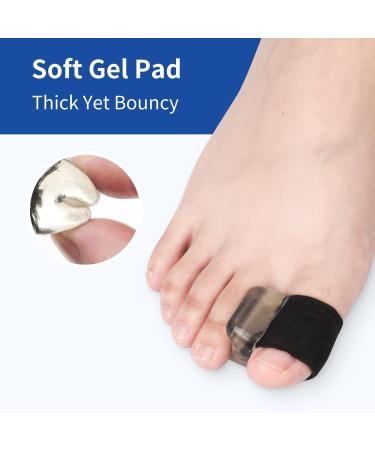 Ajoysoul Advanced Toe Separator - 6-Pack Big Toe Spacer with Elastic Band for Bunions & Overlapping Toes - Soft Gel Bunion Corrector Pad for Men & Women - Buy Online on GoSupps.com