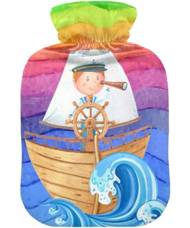 NAANLE 2L Watercolor Heat Bottle - Transparent Large Warm-Up Bag for Bed Palm Pain Relief & Heat/Cold Therapy - Buy Online on GoSupps.com