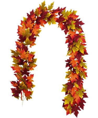 Zerodeko 2 Pcs Simulated Maple Leaf Rattan Pine Cones Hanging Vine Silk Flower - Buy Online on GoSupps.com