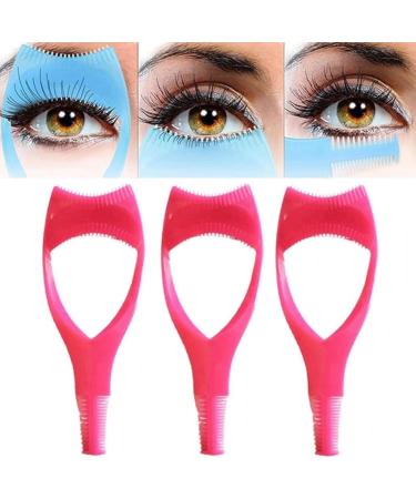 ecaqlin Eyelashes Tools Mascara Shield Applicator Eyelash Tool Upper Lower Eye Lash Mascara Guard Applicator Rose Red - Buy Online on GoSupps.com