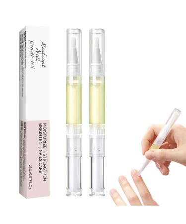 Nail Care Pen Huile de Croissance des Ongles Stylo de Soins Ongles Huile Cuticules Ongle pour Hydrater Renforcer et claircir Le Soin des Ongle (2Pcs) 2 ml (Lot de 1)