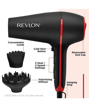 Revlon SmoothStay Coconut Oil Infused Hair Dryer - For Smooth, Shinier Hair - Buy Online on GoSupps.com
