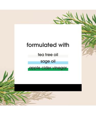 Yes To Tea Tree Scalp Treatment - Build Up Removing Formula with Tea Tree, Witch Hazel, Apple Cider Vinegar, and Sage Oil - 3 Fl Oz - Natural, Vegan, and Cruelty Free - Buy Online on GoSupps.com