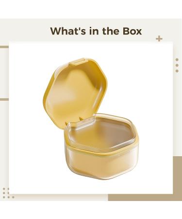 Hexagonal Leak-Proof Case for Retainers Dentures and Braces Portable & Easy-to-Clean Abs Pc Silicone Design - Buy Online on GoSupps.com