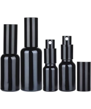 Zeoabsy 24 Pack 50ml Black Glass Spray Bottles with Funnels - Refillable Atomizers for Perfume Essential Oils & Travel - Buy Online on GoSupps.com