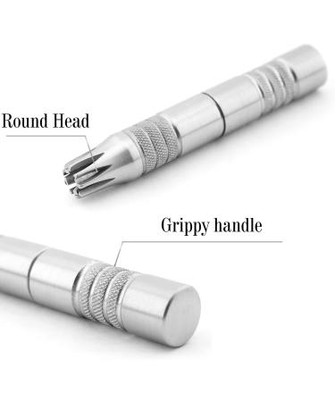 German Stainless-Steel Manual Nose Ear Hair Trimmer for Men Women Battery-Free Hairs Puller Clippers Grooming Travel Kit Gadget - Buy Online on GoSupps.com