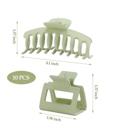 10 PCS Strong Hold Matte Square Claw Hair Clips for Thick & Thin Hair - Hair Accessories for Women & Girls - Buy Online on GoSupps.com