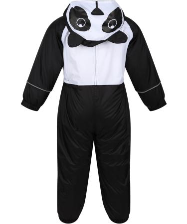 Regatta Kids Mudplay III Waterproof Insulated All-in-One Suit - Black/White Panda (18-24 Months) - Buy Online on GoSupps.com