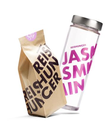 REISHUNGER ORGANIC Jasmine Rice 600 g including rice jar for practical storage pink Organic Jasmine Rice 600g + Rice Jar