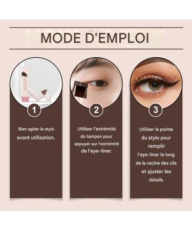Winged Eye Corner Stamp | Dual-Tip Eye Makeup Pen for Women - Water-Resistant Creamy Gel Cosmetics Daily Stencil for Commutes Dates Travel - Buy Online on GoSupps.com